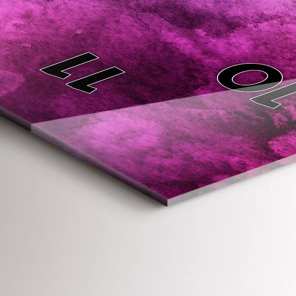 Horloge murale verticale Taches colorées