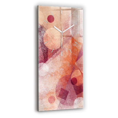 Horloge murale verticale Abstraction géométrique