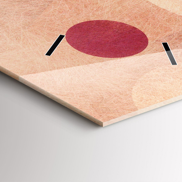 Horloge murale verticale Abstraction géométrique