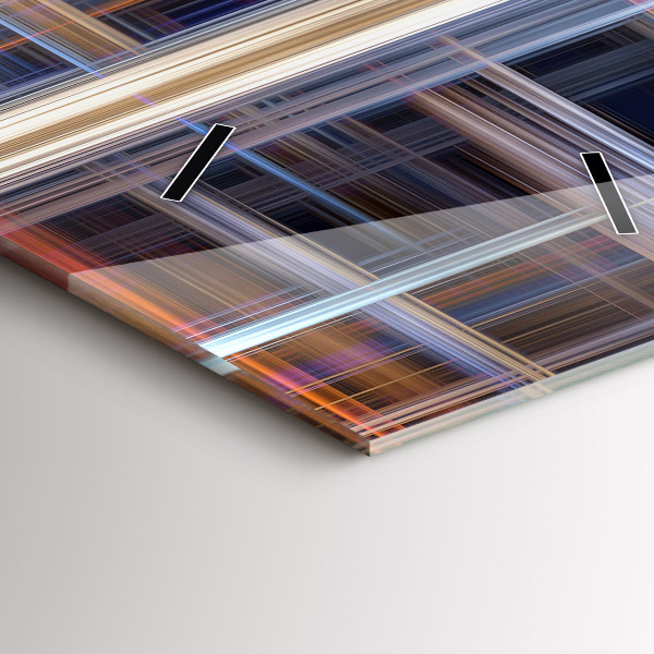 Horloge murale verticale Géométrie abstraite