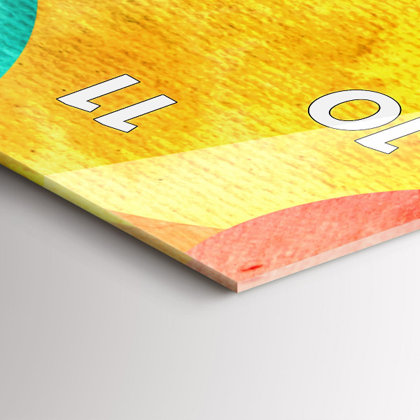 Horloge murale verticale Cercles abstraits