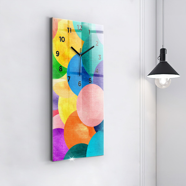 Horloge murale verticale Cercles abstraits