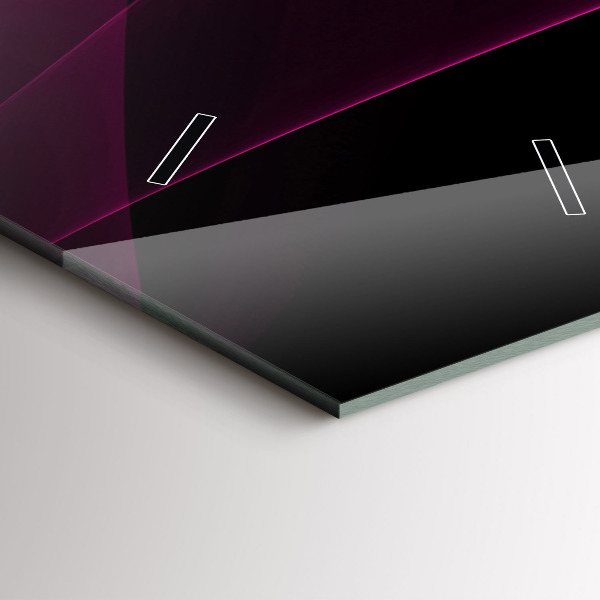 Horloge murale verticale Abstraction rose