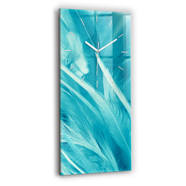 Horloge murale verticale Vert turquoise vintage