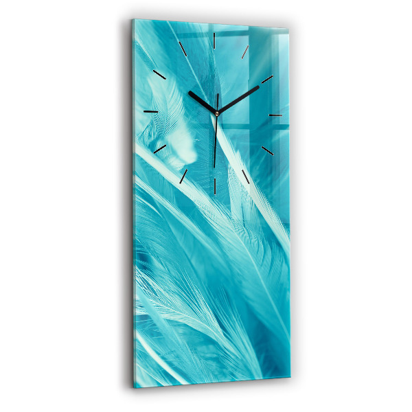 Horloge murale verticale Vert turquoise vintage