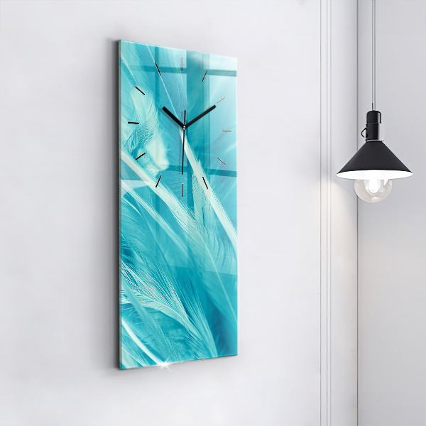 Horloge murale verticale Vert turquoise vintage