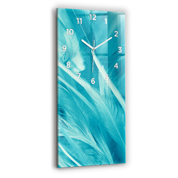 Horloge murale verticale Vert turquoise vintage