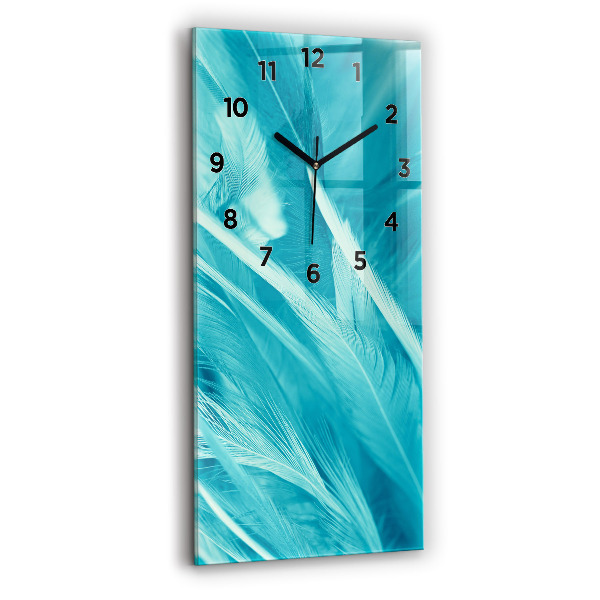 Horloge murale verticale Vert turquoise vintage