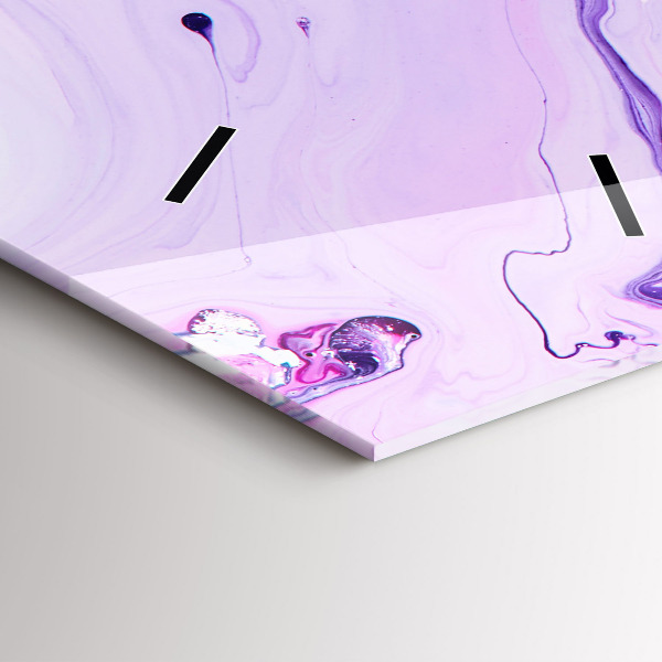 Horloge murale verticale Fond coloré