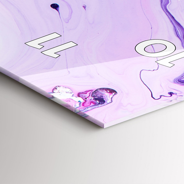 Horloge murale verticale Fond coloré