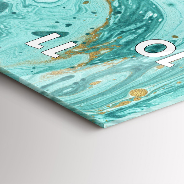 Horloge murale verticale Texture de marbre