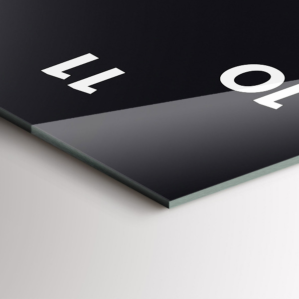 Horloge murale verticale Vague futuriste