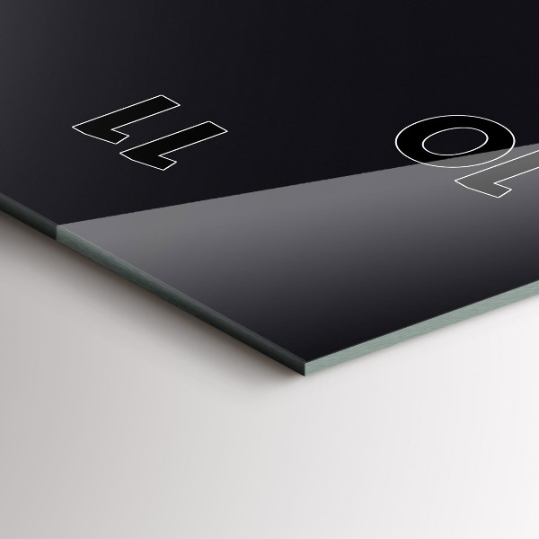 Horloge murale verticale Vague futuriste