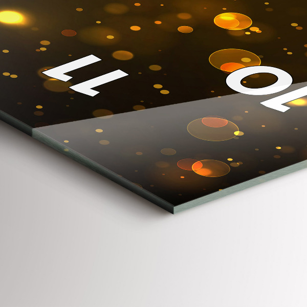 Horloge murale verticale 'Poussière d''or'