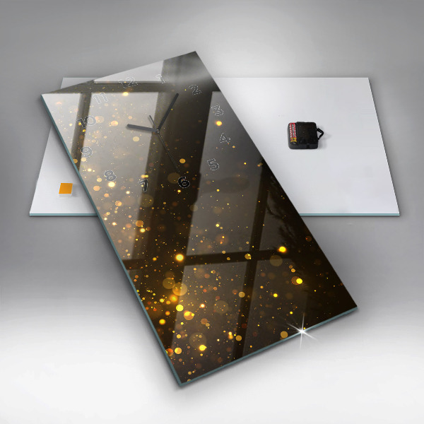 Horloge murale verticale 'Poussière d''or'