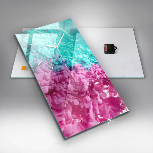 Horloge murale verticale Art moderne - taches