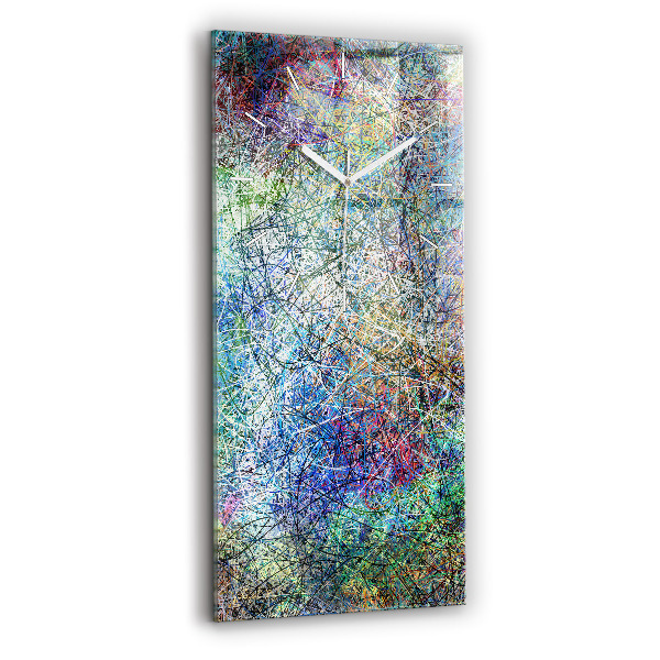 Horloge rectangulaire verticale Abstraction - Émotions