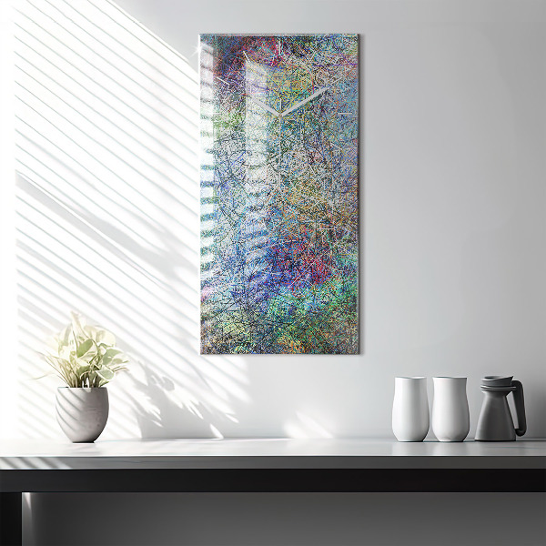 Horloge rectangulaire verticale Abstraction - Émotions