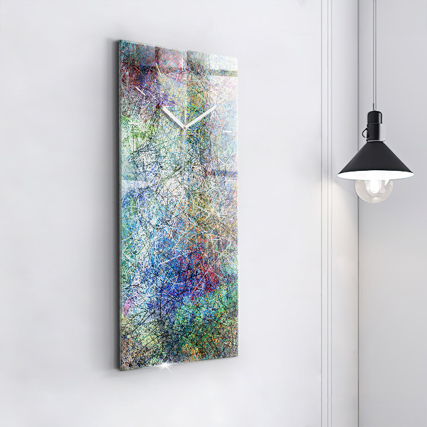 Horloge rectangulaire verticale Abstraction - Émotions