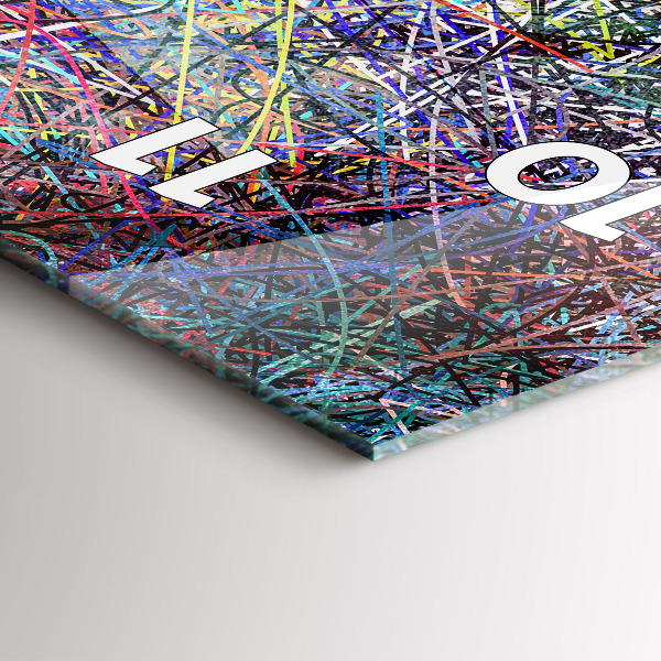 Horloge rectangulaire verticale Abstraction - Émotions