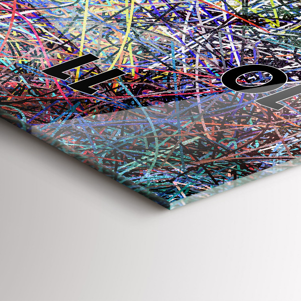 Horloge rectangulaire verticale Abstraction - Émotions