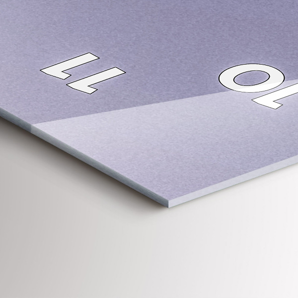 Horloge rectangulaire verticale Soleil abstrait