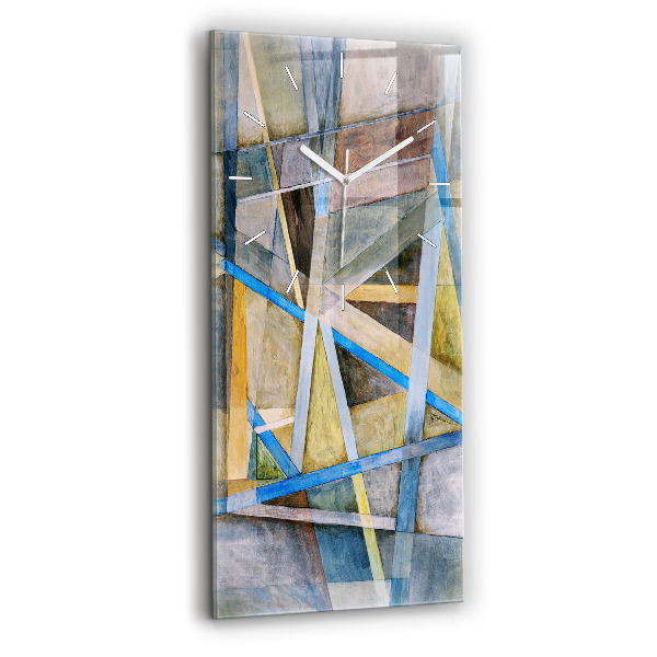 Horloge rectangulaire verticale peinture impressionniste