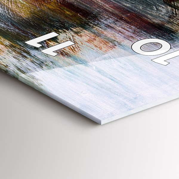 Horloge rectangulaire verticale Abstraction