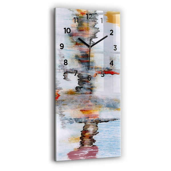 Horloge rectangulaire verticale Abstraction