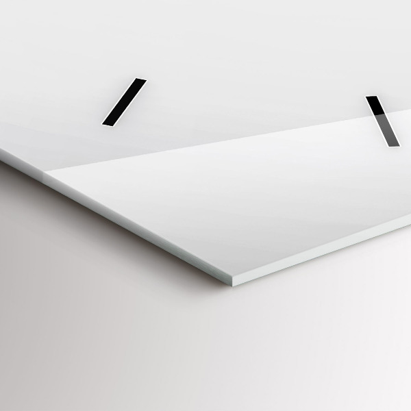 Horloge rectangulaire verticale Lignes abstraites