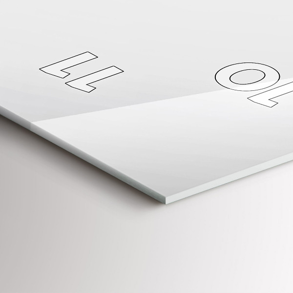 Horloge rectangulaire verticale Lignes abstraites