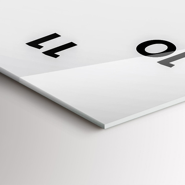 Horloge rectangulaire verticale Lignes abstraites