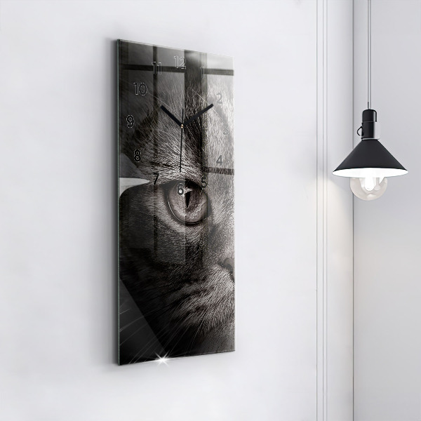 Horloge rectangulaire verticale Chien et chat Scottish Fold