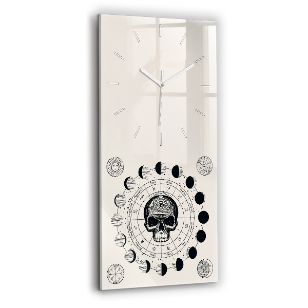 Horloge murale verticale Phases de la lune