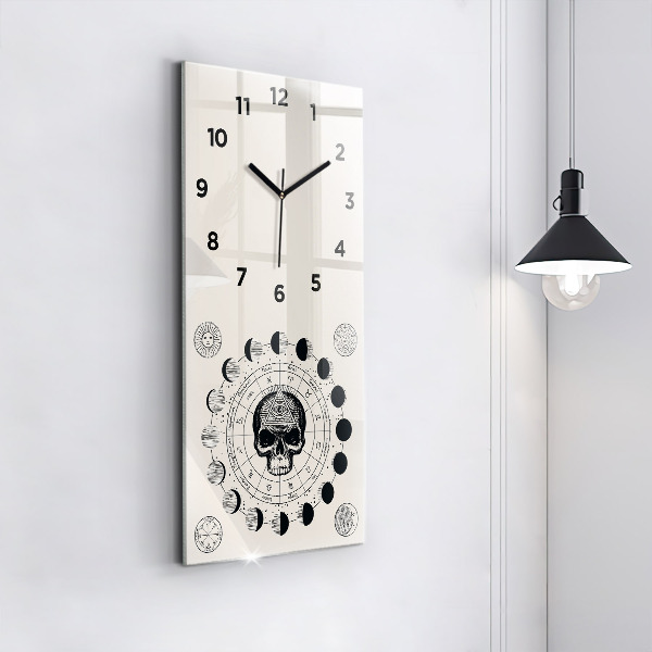 Horloge murale verticale Phases de la lune