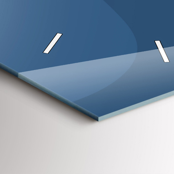 Horloge murale verticale Vagues bleues