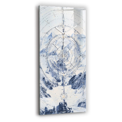 Horloge murale verticale Dessins bleus