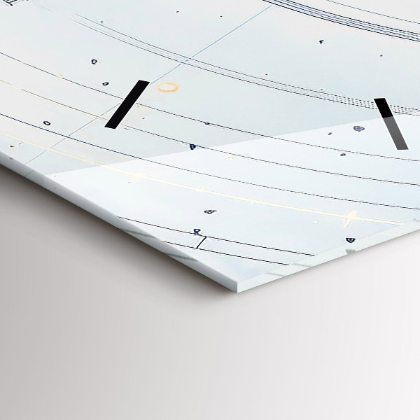 Horloge murale verticale Dessins bleus