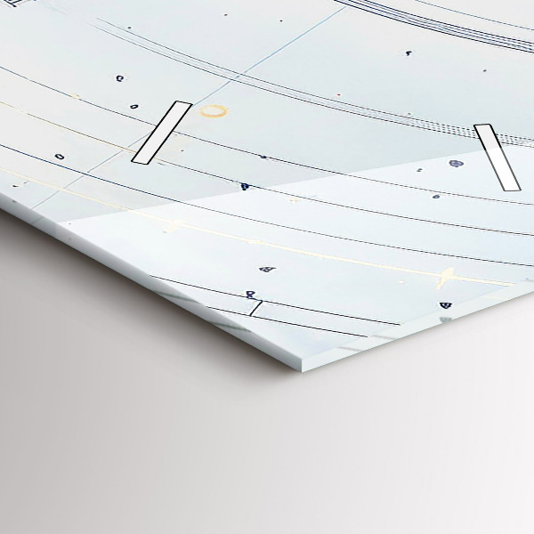 Horloge murale verticale Dessins bleus