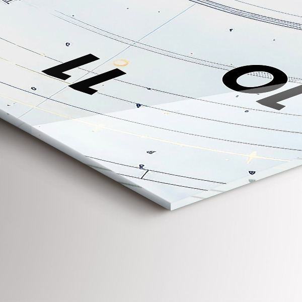 Horloge murale verticale Dessins bleus