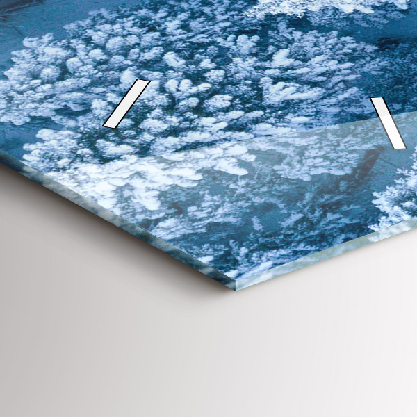 Horloge murale verticale Forêt vue par drone