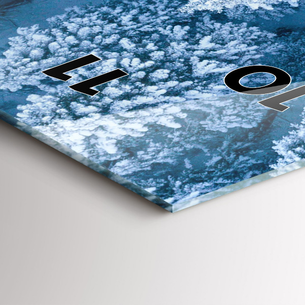 Horloge murale verticale Forêt vue par drone