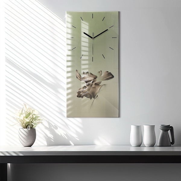 Horloge rectangulaire verticale Orignal graphique