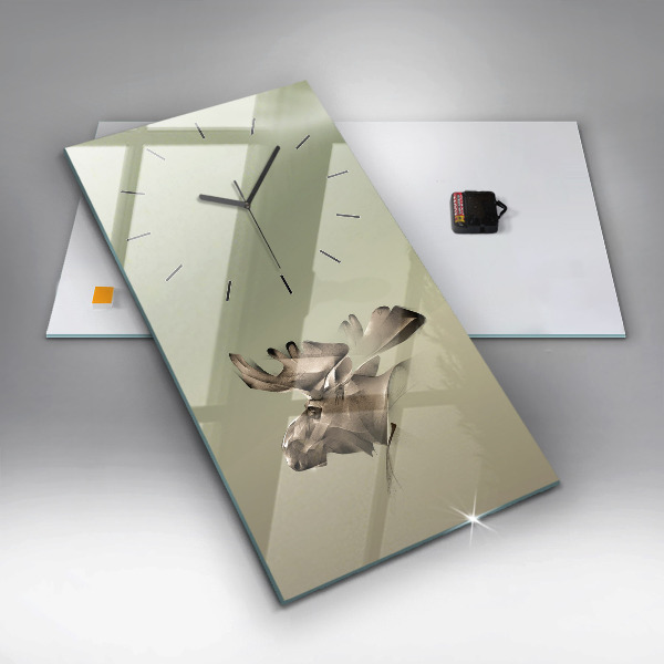 Horloge rectangulaire verticale Orignal graphique