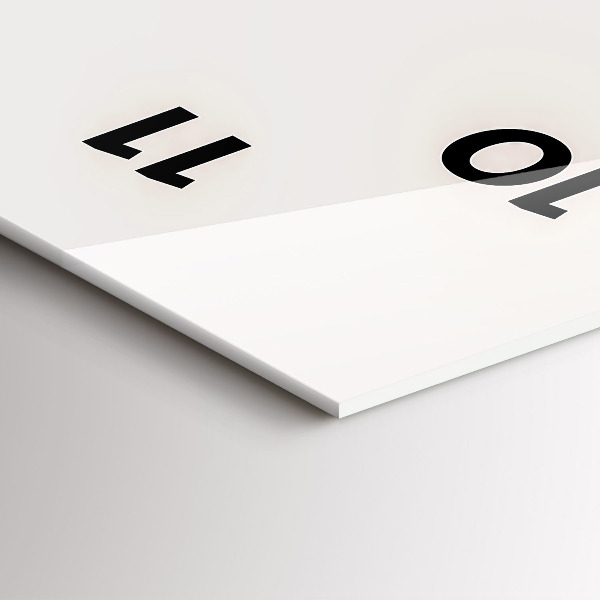 Horloge rectangulaire verticale 'portrait peint d''un tigre'