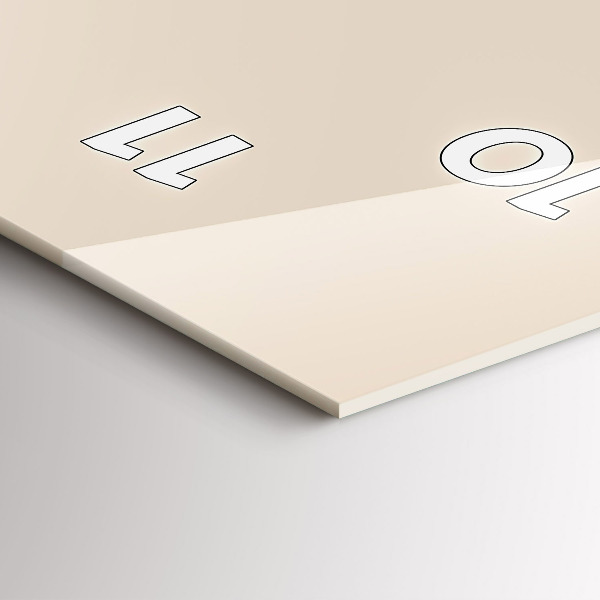 Horloge murale verticale Tête de loup