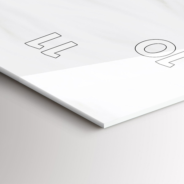 Horloge rectangulaire verticale Petit chaton endormi