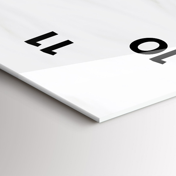 Horloge rectangulaire verticale Petit chaton endormi