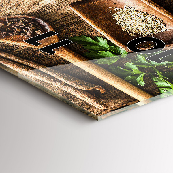 Horloge rectangulaire verticale 'Cuillères d''épices'