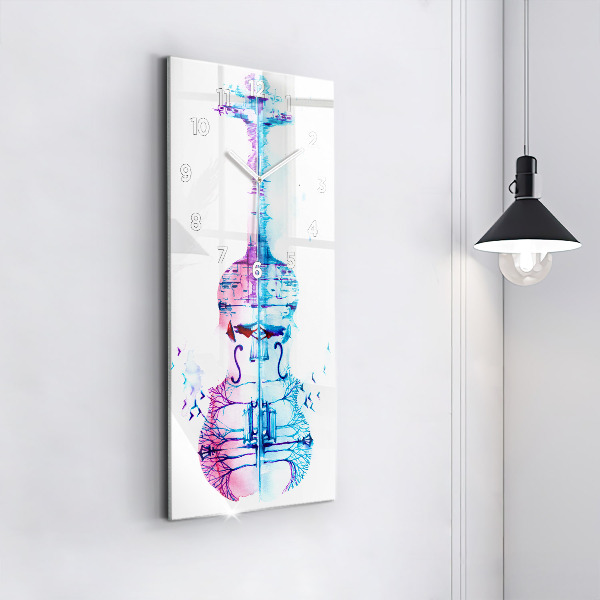 Horloge rectangulaire verticale Lac du parc Cello